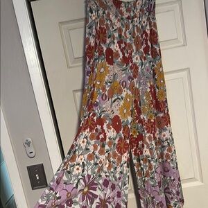 Floral Wide-Leg Pants
